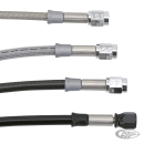 Braided steel brake line 9" TUV
