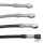Braided steel brake line 9" TUV