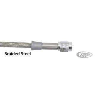 Braided steel brake line 19" TUV
