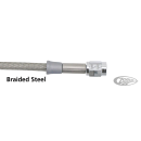 Braided steel brake line 38" TUV