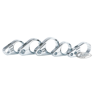 GZP Chrome plain 1" clamp Clutch cabl