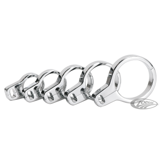 GZP Chrome Billet Alum. Cable clamp 1.25