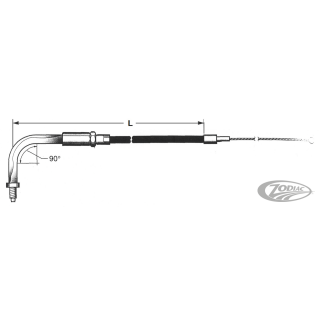 Barnett Black BT76 LN=36" 90o throttle