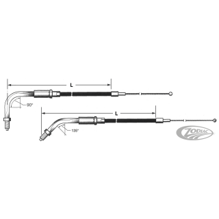Barnett Black BT81 LN=53" 90o throttle