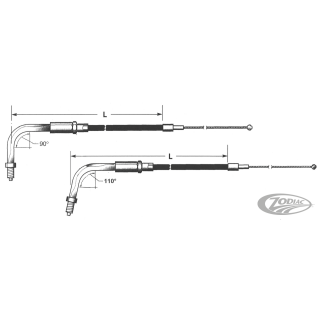Chromite BT90 LN=39" 90¦ throttle