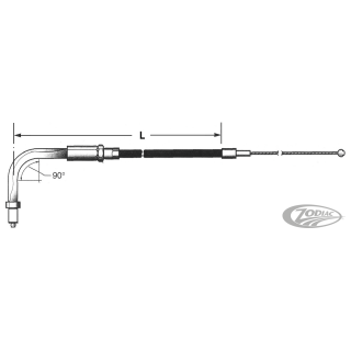 Barnett Black XG15 LN=33" 90o throttle