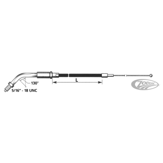 Barnett Black XL86 LN=36" 135o throttle