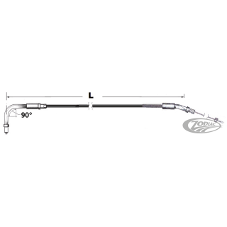Throttle cable Stealth HS40 BT96 LN=44"