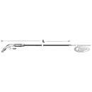 Throttle cable S&S SU BT81 LN=45" 135o