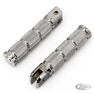 GZP Chr knurled rider footpegs ST18-up