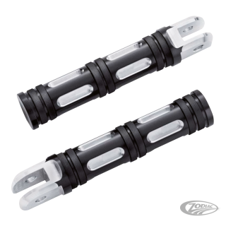 GZP Black edge cut rider footpegs