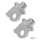 RAIL FOOTPEGS CHROME W/STD MALE MOUNTS