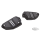 TwinRail footpegs BK w/o peg side clevis