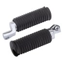 Chrome steel drop style rider foot pegs