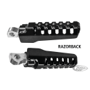 Burly Razorback pegs black powder coated