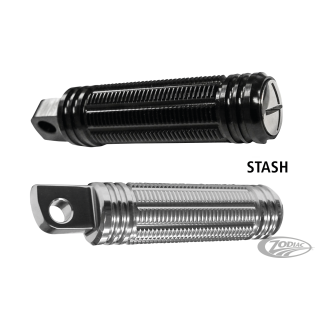 Burly Stash pegs black anodised
