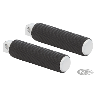 KNURLED RUBBER FTPGS, CHR