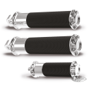 BEVELLED FUSION FOOTPEGS, CHR