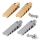 K-Tech forged satin brass knurled pegs