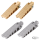 K-Tech forged satin brass knurled pegs