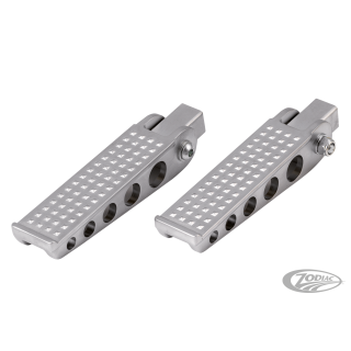 K-Tech forged satin chrome knurled pegs