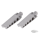 K-Tech forged satin chrome knurled pegs