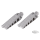 K-Tech forged satin chrome knurled pegs