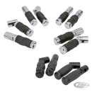 GZP Chrome Tornado II rider peg set