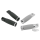 GZP Black Turbo footpegs gray rubber