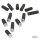 GZP Chrome 4-Cross T-II Brake & Shiftpeg