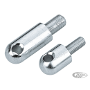 Bullet style footpeg supports 3/8-24