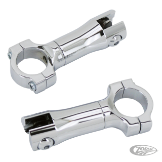 GZP Chrome billet footpeg mount kit 1.25