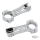 GZP Chrome billet footpeg mount kit 1.25