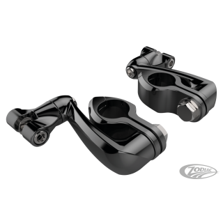 Blk Hnglss Clmps w/ Ext.Arm+Clevis 1-1/4