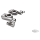 Chr Hngls Clmps w/Ext. Arm+ Clevis 1-1/4