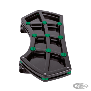 DIAMOND FR FLRBRD BLK W/ GEMS GREEN