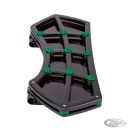 DIAMOND FR FLRBRD BLK W/ GEMS GREEN