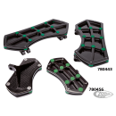 DIAMOND FR FLRBRD BLK W/ GEMS GREEN