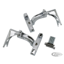 Chrome passenger footboard mount kit