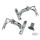 Chrome passenger footboard mount kit