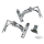Chrome passenger footboard mount kit