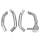 GZP Chr 2" footboard ext.kit FLH/T83-08
