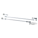 GZP Chr shifter rod w/balljoint & swivel