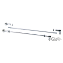 GZP Chr shifter rod w/balljoint & swivel