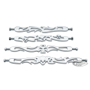 GZP Shift rod Flame Billet Alu Chr 9"