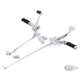GZP Chrome Forward controls XL14-up +2"