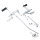 GZP Chr fwrd controls w/o pegs XL57-74