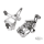 GZP Black/cut fwd control kit F*ST00-17