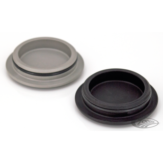 Axle cap, each, Ohlins clear anodised