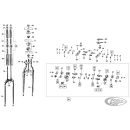 Front stand & rocker stud 45" frontfork